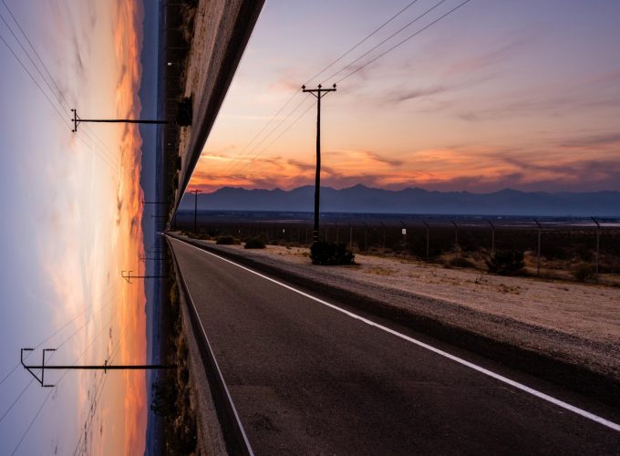 Wallpaper road, sky, sunset, artwork, 4k, Nature 5757317714
